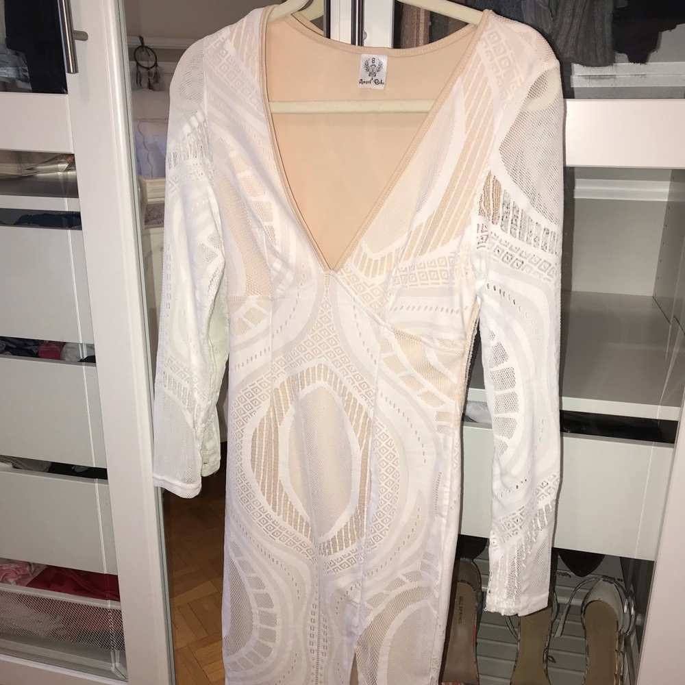 Tiger mist White Midi Dress